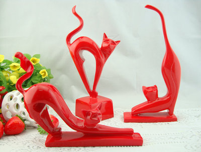 【樹脂工藝品 小貓咪/家飾混批/婚慶禮品/家居裝飾工藝品擺件批發】價格,廠家,圖片,塑料、樹脂工藝品,杭州初見貿易-