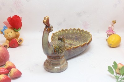 【華麗擺件*陶瓷工藝品批發(fā)*家居別墅裝飾*窯變釉孔雀花插花瓶4299】價格,廠家,圖片,陶瓷工藝品,陳錦順-