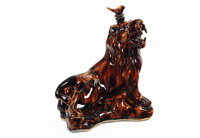 【景德鎮威武雄獅4斤裝陶瓷酒瓶 酒瓶子批發 陶瓷工藝品廠家直銷】價格,廠家,圖片,酒類包裝,景德鎮景億泰陶瓷-