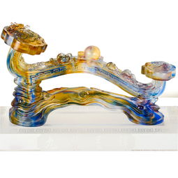 【古法琉璃龍鳳如意工藝擺件商務(wù)會議辦公家居裝飾實用創(chuàng)意禮品批發(fā)】_