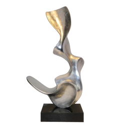 深圳樹脂雕塑廠供應銀箔抽象時尚創(chuàng)意工藝品擺件量大從優(yōu)歡迎訂制