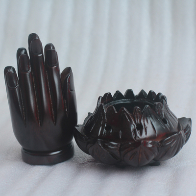 和緣居/雅晴紅木佛手香爐 高品質木質工藝品批發優選